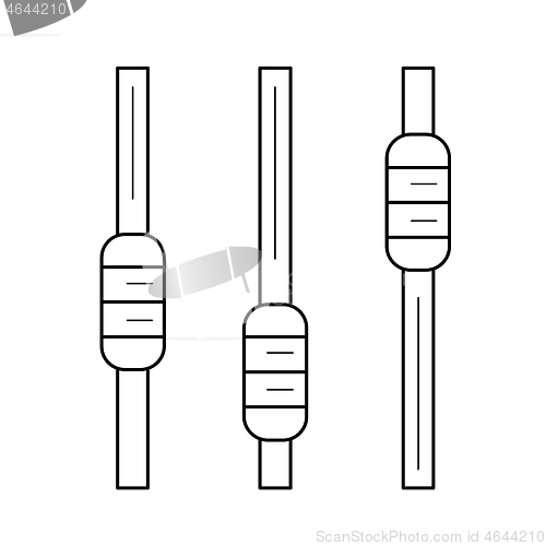 Image of Audio record line icon.