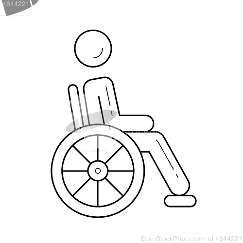 Image of Handicap line icon.