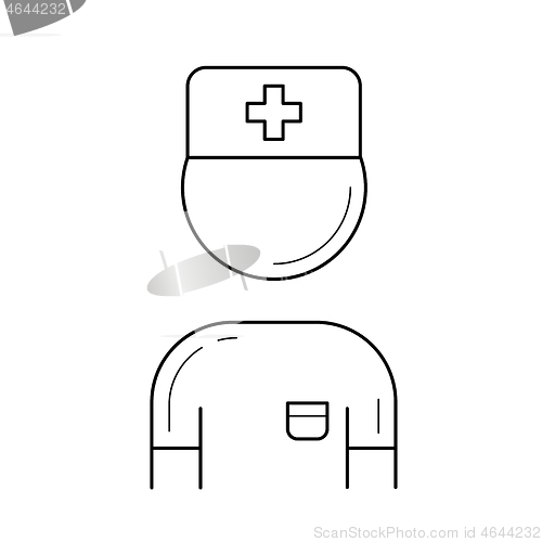 Image of Doctor line icon.