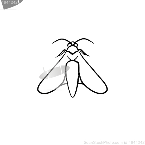 Image of Locust hand drawn sketch icon.