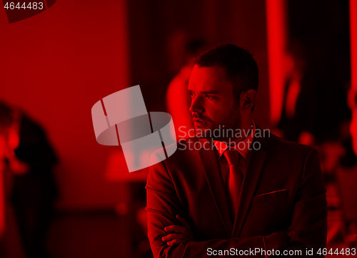 Image of young business man portrait  at modern office