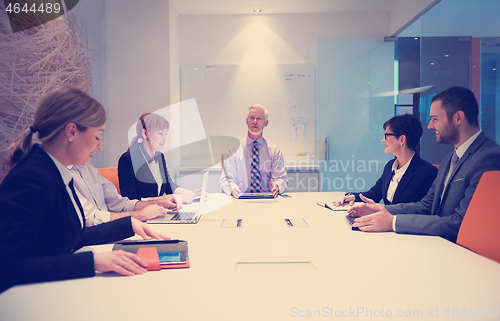 Image of business people group on meeting