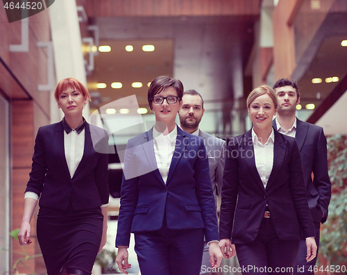 Image of business people team walking