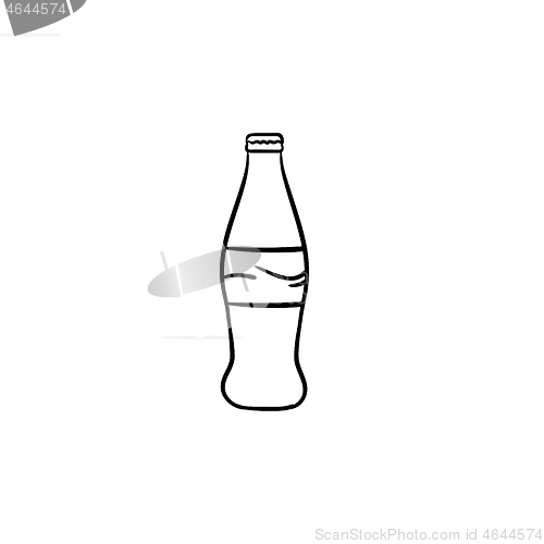 Image of Soft drink hand drawn sketch icon.