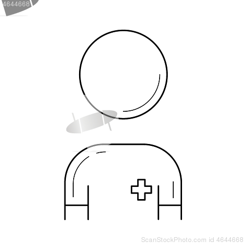 Image of Pharmacist line icon.