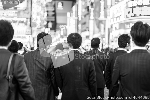 Image of Businessmen in Shinjuku, Tokyo, Japan.