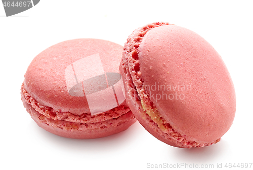 Image of two pink macaroons