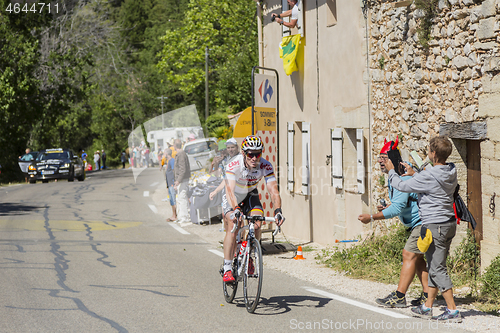 Image of The Cyclist Andre Greipel on Mont Ventoux - Tour de France 2016