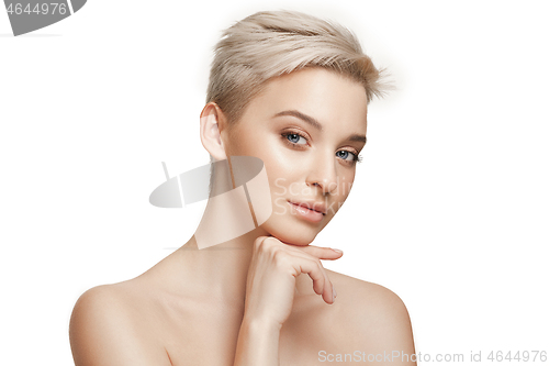 Image of Beautiful Girl face. Perfect skin