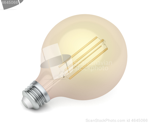 Image of LED bulb with warm white color temperature