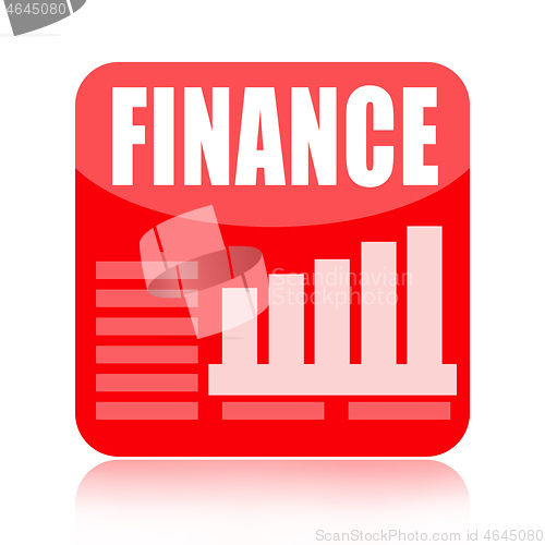 Image of Finance icon with business charts