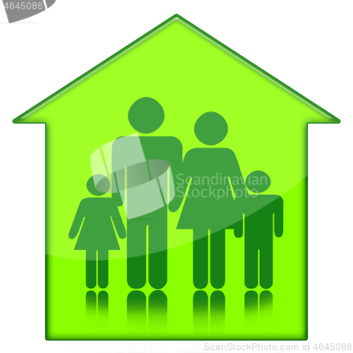 Image of Family at home icon