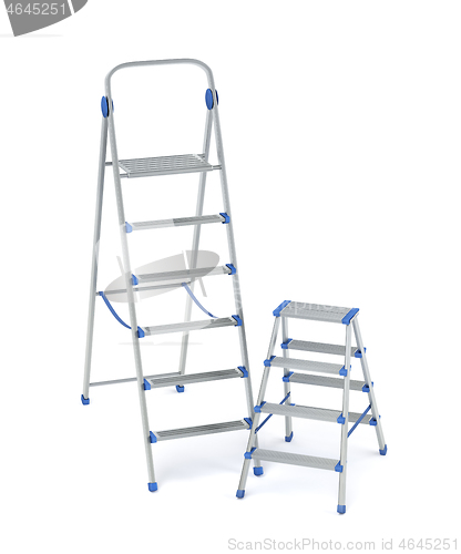 Image of Aluminum ladders with different sizes