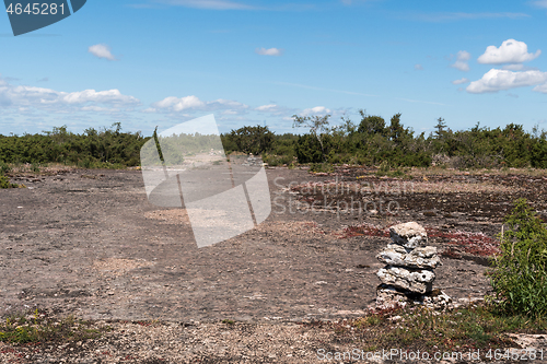 Image of Footpath marked with stone cairns