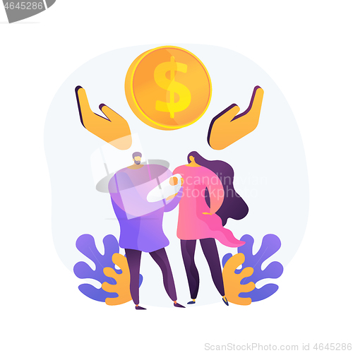 Image of Social assistance abstract concept vector illustration.