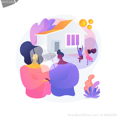 Image of Family planning abstract concept vector illustration.