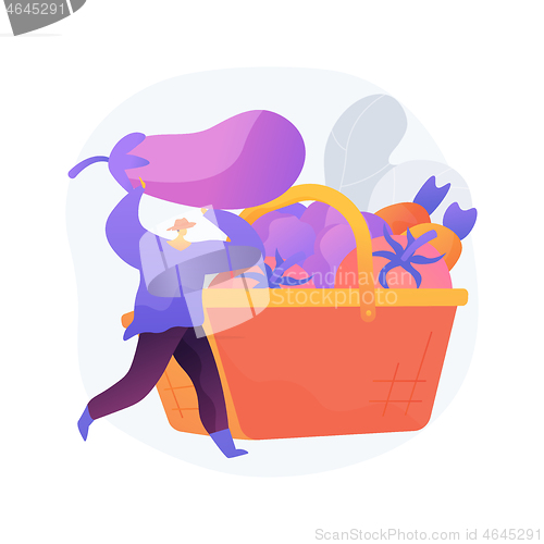 Image of Harvesting abstract concept vector illustration.