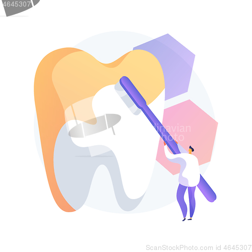 Image of Cosmetic dentistry abstract concept vector illustration.