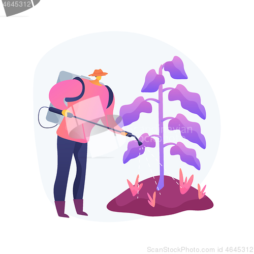 Image of Weed control abstract concept vector illustration.