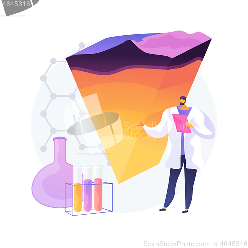 Image of Geochemistry abstract concept vector illustration.