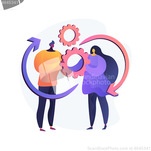 Image of Social Interaction Skills abstract concept vector illustration.