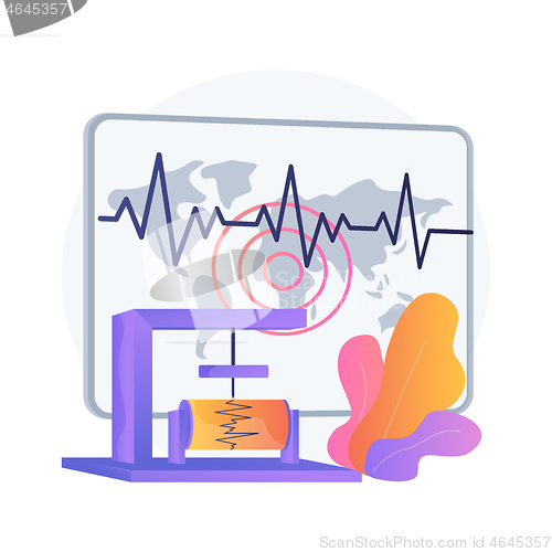 Image of Seismology abstract concept vector illustration.