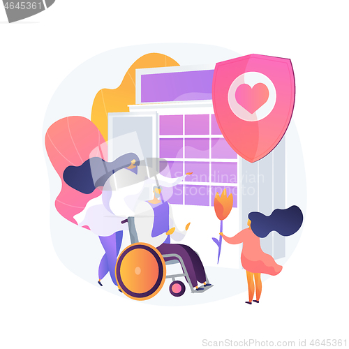 Image of Social services abstract concept vector illustration.