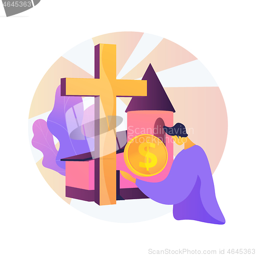 Image of Donation abstract concept vector illustration.