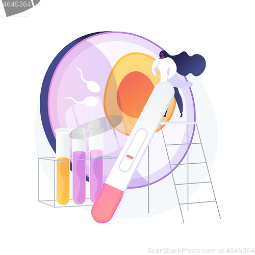 Image of Infertility diagnosis abstract concept vector illustration.