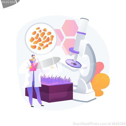 Image of Soil analysis abstract concept vector illustration.