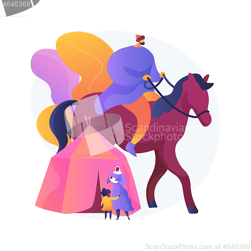 Image of Nomadism abstract concept vector illustration.