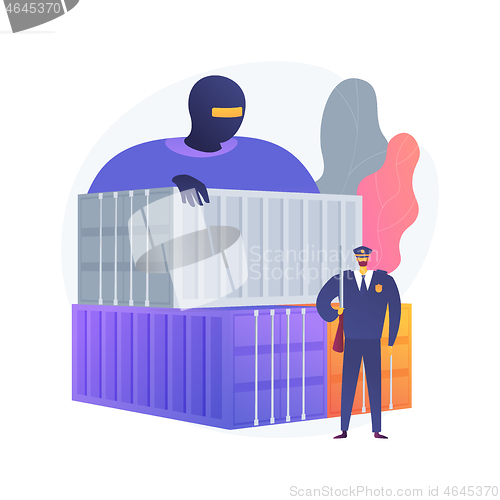 Image of Smuggling abstract concept vector illustration.