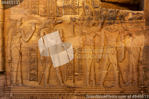 Image of Hieroglyphic carvings in ancient temple