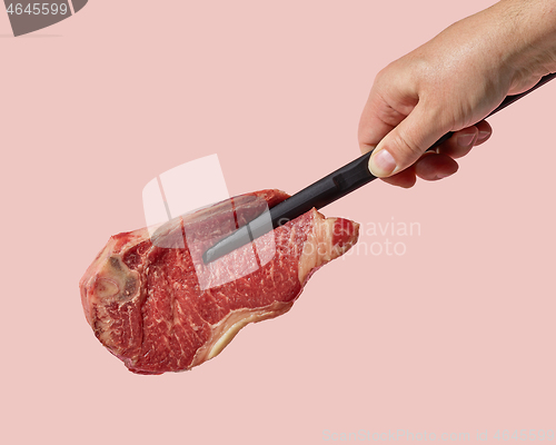 Image of fresh raw steak