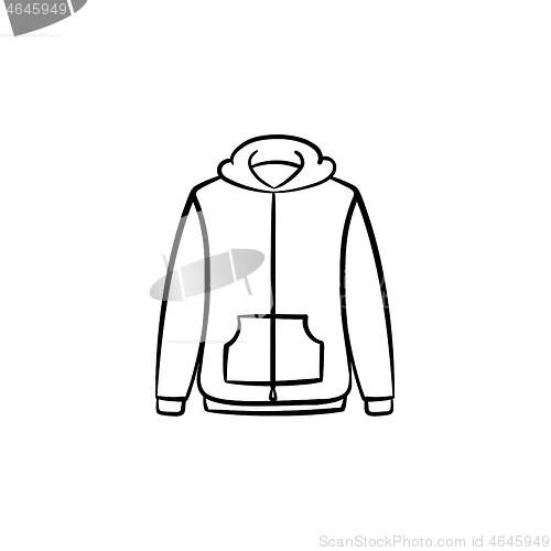 Image of Sweater hand drawn sketch icon.