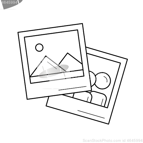 Image of Picture line icon.