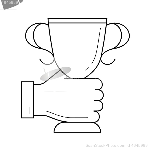 Image of Award vector line icon.