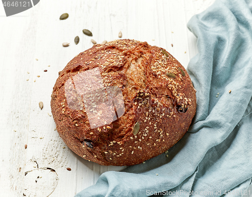 Image of freshly baked artisan bread loaf