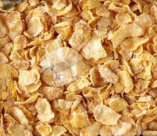 Image of sweet corn flakes background