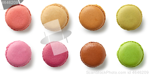 Image of various colorful macaroons