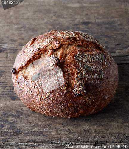 Image of freshly baked artisan bread loaf