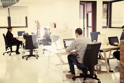 Image of startup business people group at office