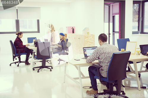 Image of startup business people group at office