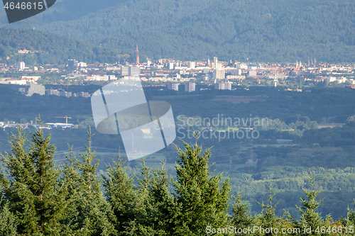 Image of Freiburg Germany in the distance