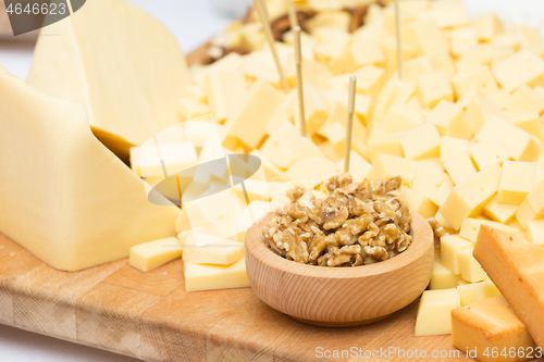 Image of Cheese Plate with Dried Fruit and Honey 