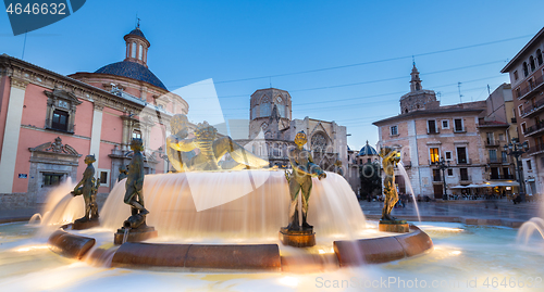 Image of Square of Saint Mary\'s, Valencia, Spain.