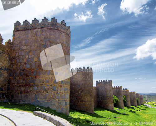 Image of Fortress Wall of Ancient Avila, Spain