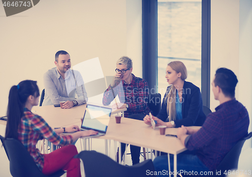 Image of startup business team on meeting