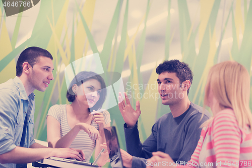 Image of students group study
