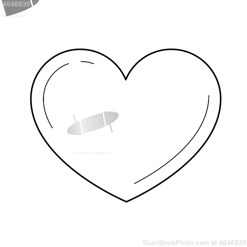 Image of Appreciate sign vector line icon.